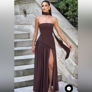 Maliyah Maxi Dress S BabyBoo Plum Brown